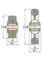 B車輪(ローラーベア入り普通車輪)図面