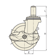 図面 No.208S スタンダードクラスキャスター