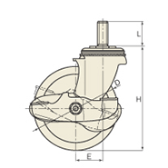 図面 No.304S スタンダードクラスキャスター