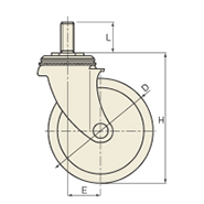 図面 No.307EE 導電キャスター