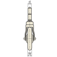 図面 No.208MM メディカルキャスター